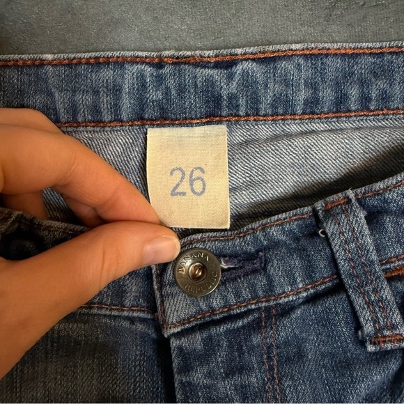 Banana Republic Jeans Women Size 26 Skinny Vintage Low Rise Blue Denim 28X25 - Picture 5 of 16